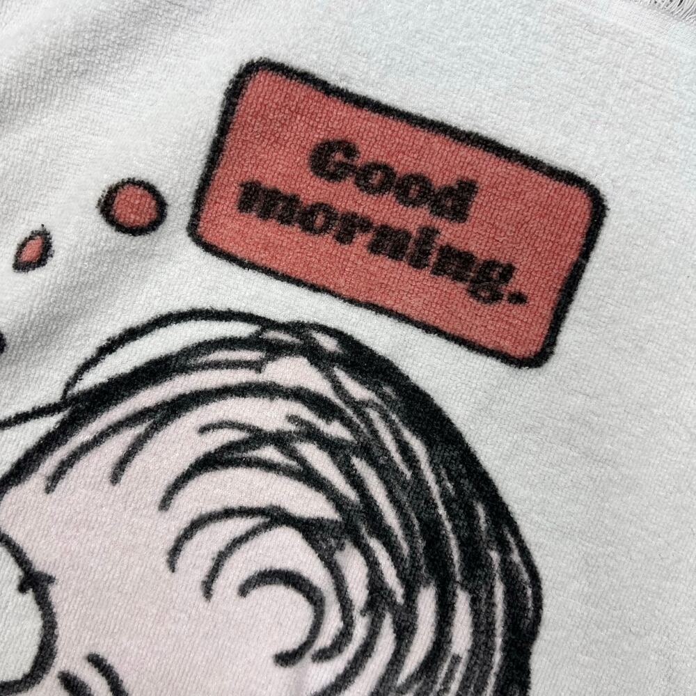 Vintage 1971 Peanuts Linus Woodstock Good Morning Hand Tea Towel Tastemaker - Picture 4 of 10